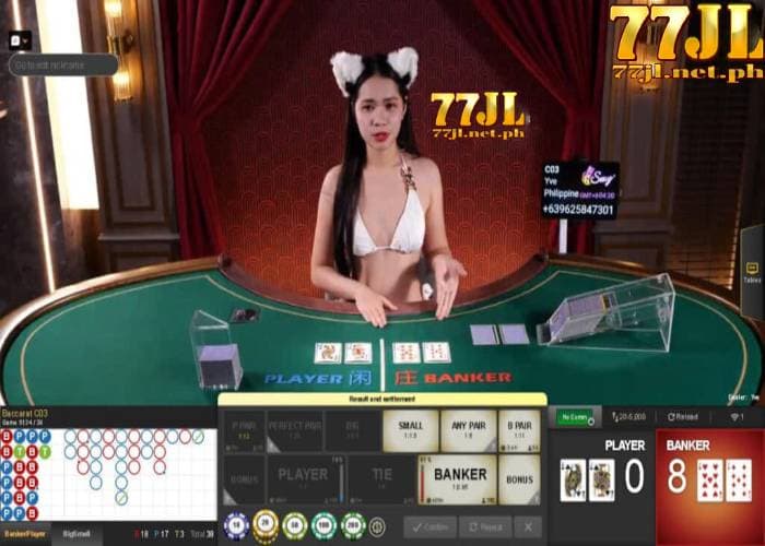 77jl live casino